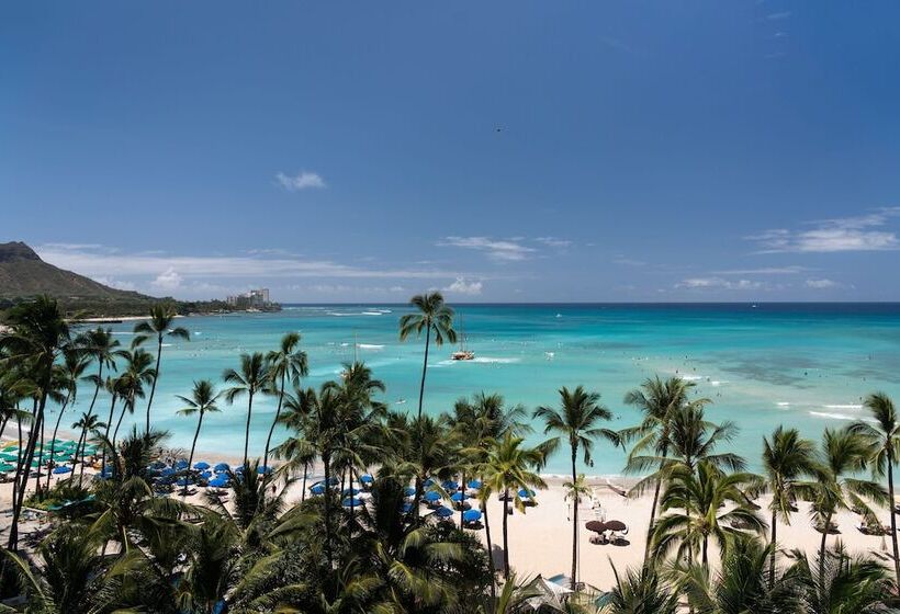 带2个双人床的标准工作室, The Royal Hawaiian, A Luxury Collection Resort, Waikiki