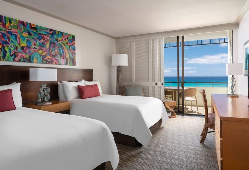 带2个双人床的标准工作室, The Royal Hawaiian, A Luxury Collection Resort, Waikiki