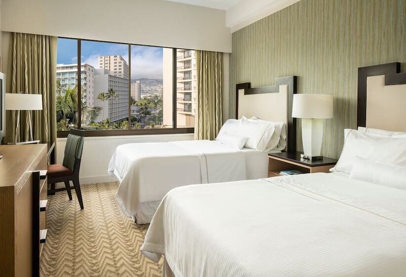 اتاق استاندارد با 2 تخت دوبل, Moana Surfrider, A Westin Resort & Spa, Waikiki Beach