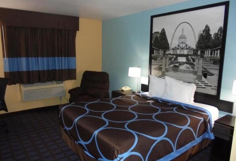 غرفة قياسية سرير كينج, Super 8 By Wyndham Okawville