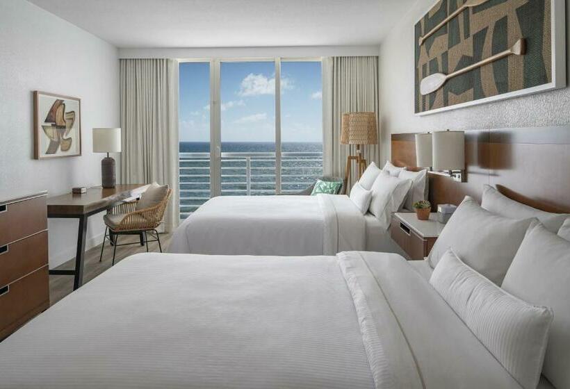 带2个双人床的标准工作室, The Westin Fort Lauderdale Beach Resort