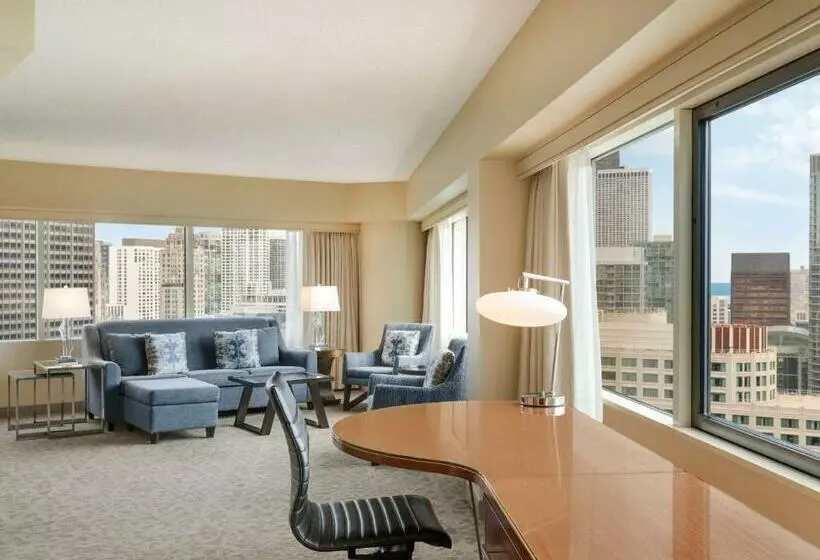 キングサイズベッドのスイートルーム, Swissôtel Chicago