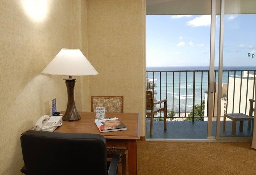 스탠다드 룸 측면 바다 전망, Waikiki Resort