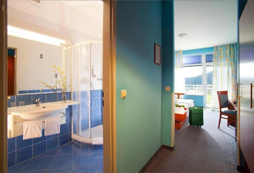 اتاق راحتی با چشمانداز استخر, Terme Topolsica Hotel Vesna