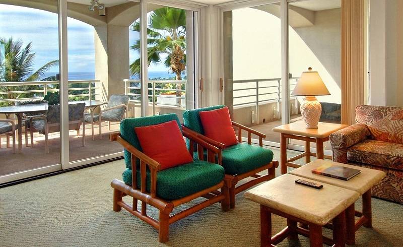 וילת חדר שינה 1 עם נוף לים, Palms At Wailea Maui