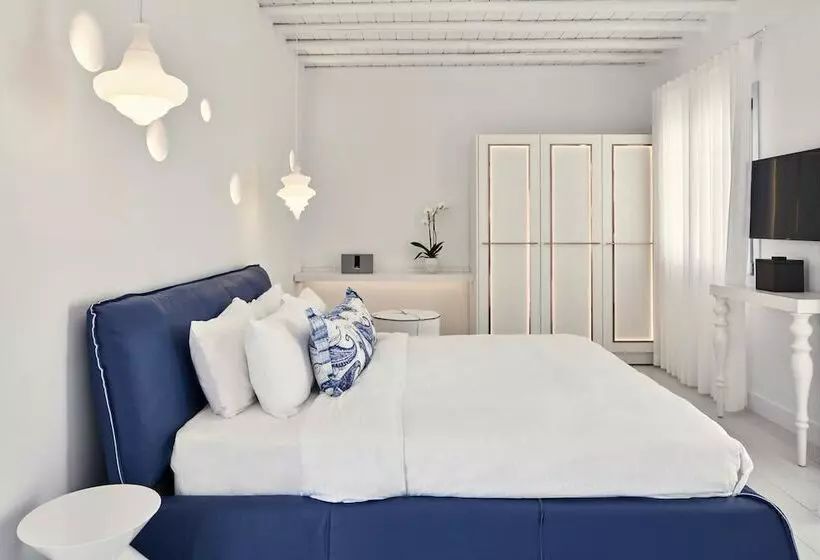 オーシャンビュースーペリアールーム, Katikies Mykonos - The Leading Hotels Of The World