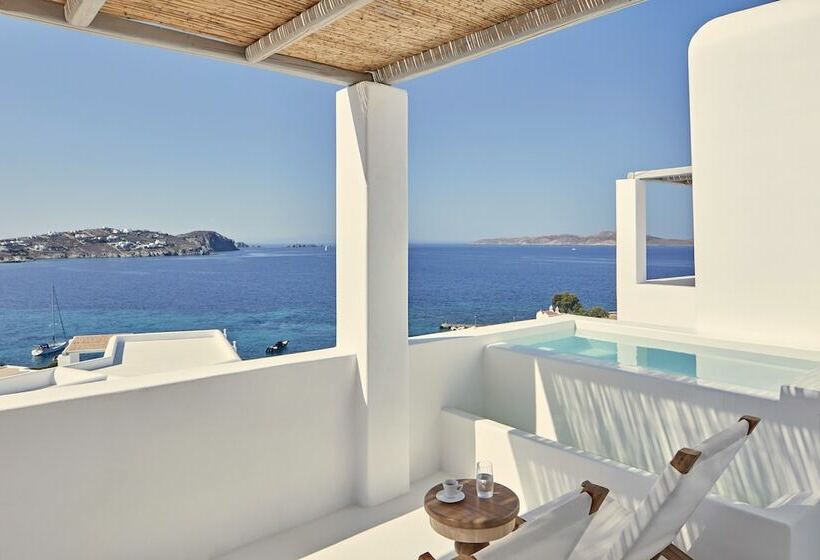 سوییت جونیور با چشم‌انداز دریا, Katikies Mykonos - The Leading Hotels Of The World