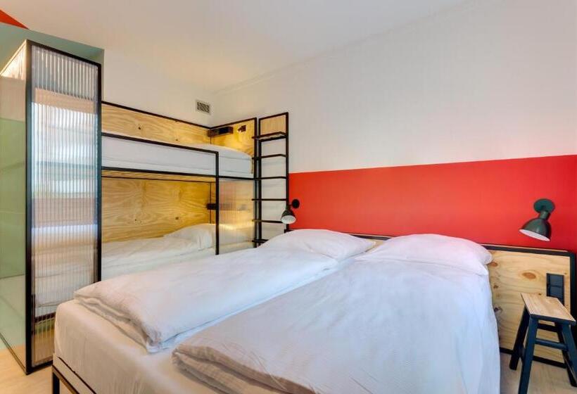 غرفة عائلية, Meininger Hotel Leipzig Hauptbahnhof