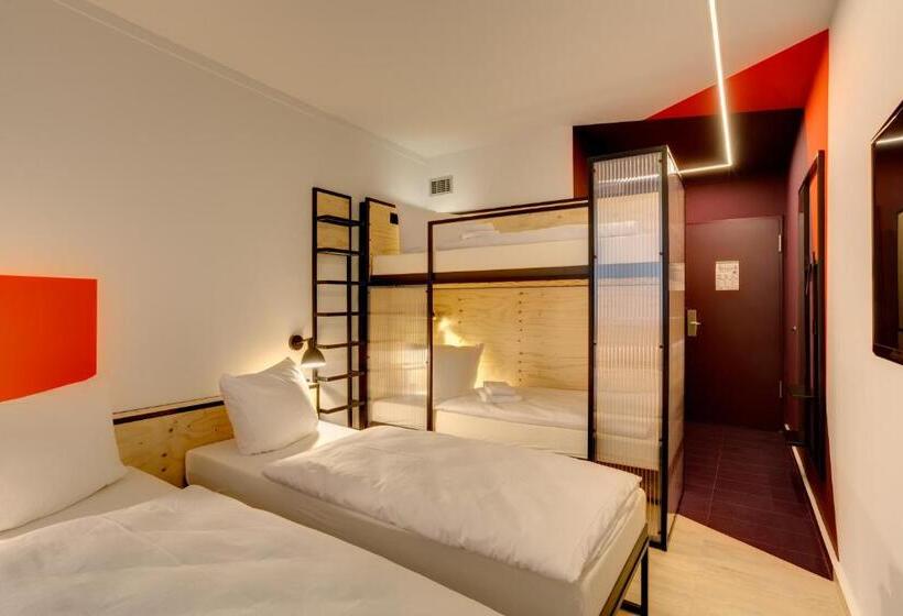 غرفة عائلية, Meininger Hotel Leipzig Hauptbahnhof