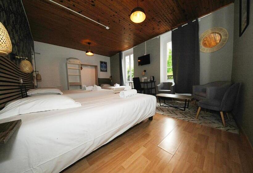 غرفة عائلية, Hôtel & Restaurant Le Patio Vichy