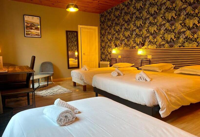 غرفة عائلية, Hôtel & Restaurant Le Patio Vichy