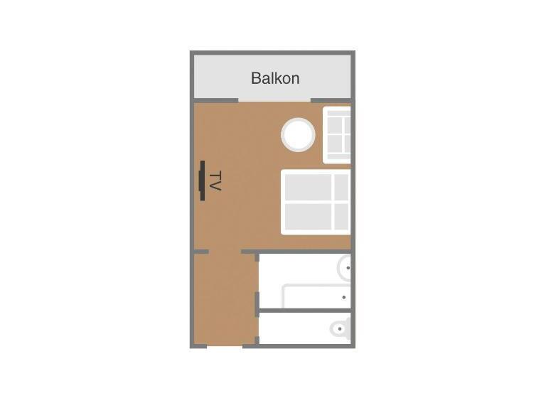 غرفة كمفورت مع بلكونة, Dei Hotel Schönblick