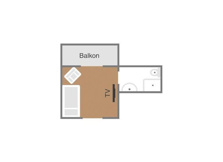 Номер Стандарт Индивидуальный с Балконом, Dei Hotel Schönblick