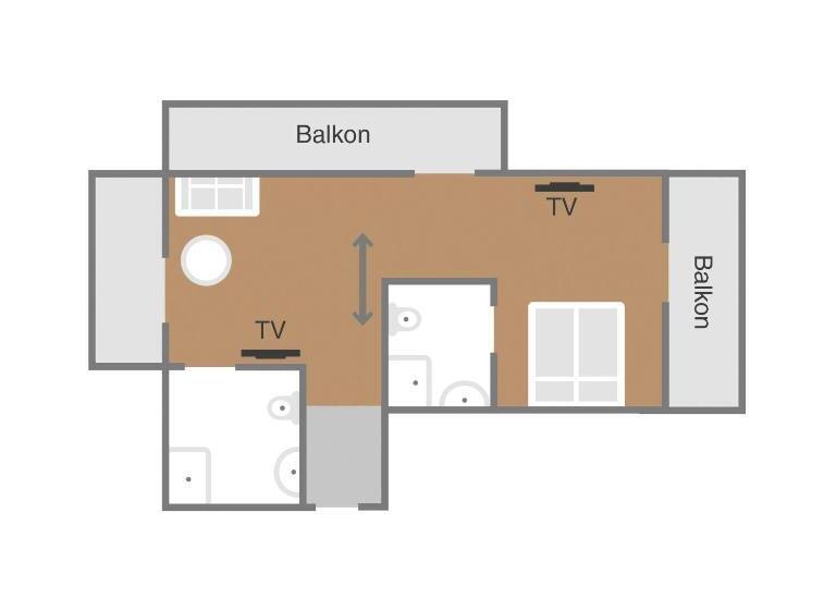 غرفة عائلية, Dei Hotel Schönblick