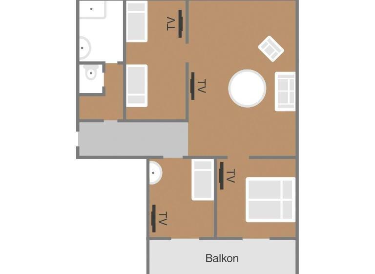 جناح عائلي, Dei Hotel Schönblick