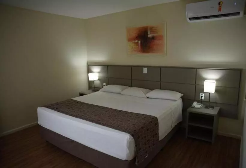 キングサイズベッドのデラックスルーム, Hotel Golden Park Internacional Foz & Convenções By Nacional Inn
