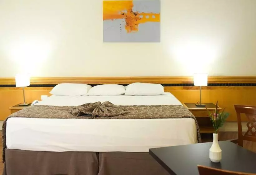 キングサイズベッドのスタンダードルーム, Hotel Golden Park Internacional Foz & Convenções By Nacional Inn