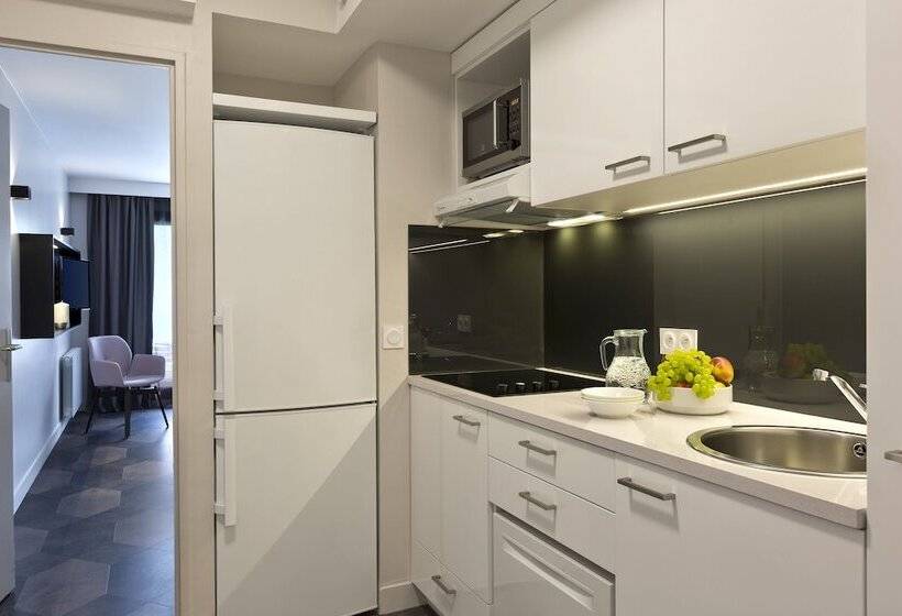 ２ベッドルームアパートメント, Citadines Trocadero Paris