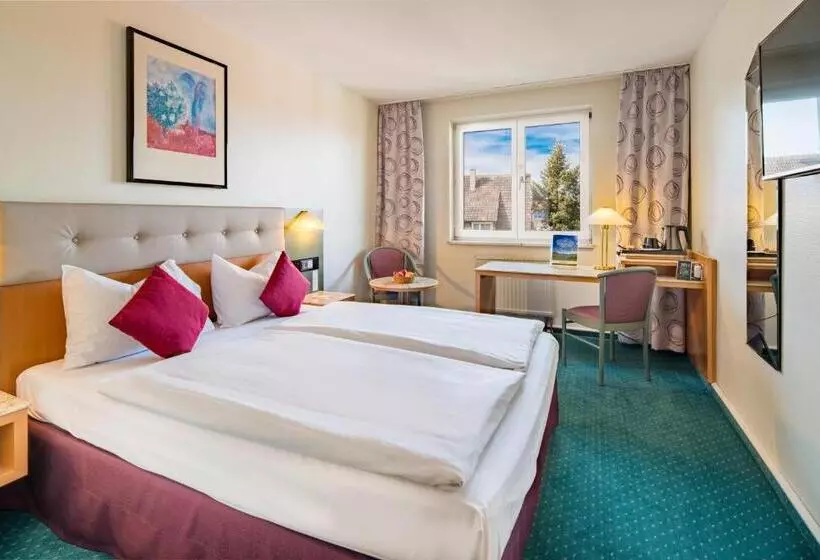 クイーンサイズベッドのスタンダードルーム, Plaza Hotel Blankenburg Ditzingen, Sure Hotel Collection