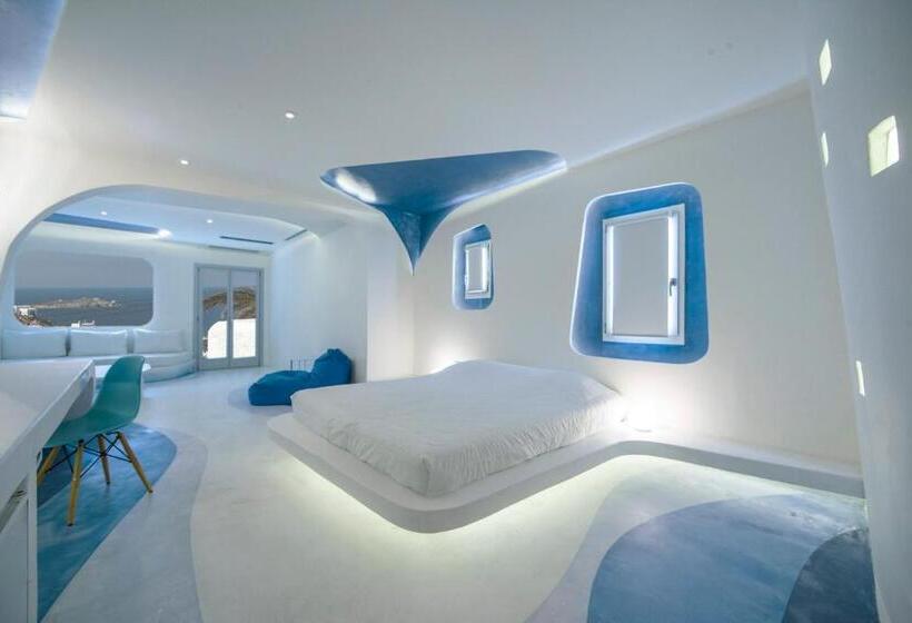 带按摩浴缸和海景的套房, Andronikos