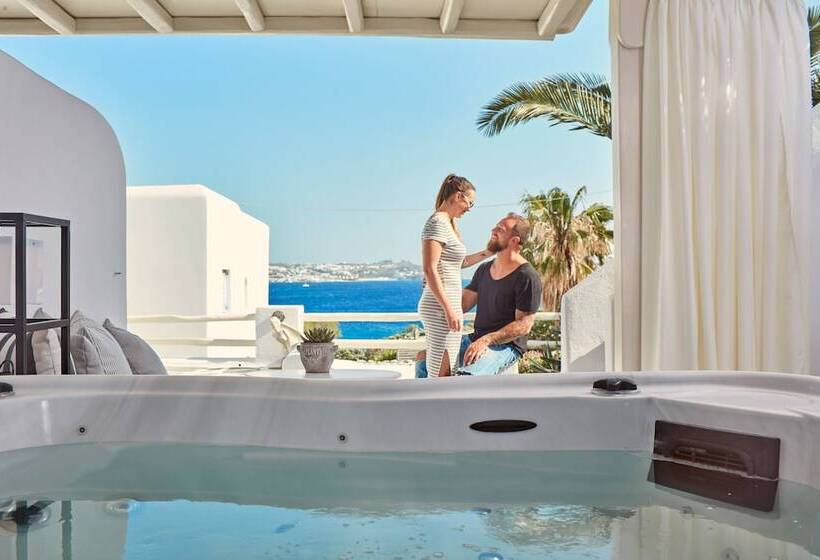 סוויטת דלוקס נוף לים, Mykonos Princess