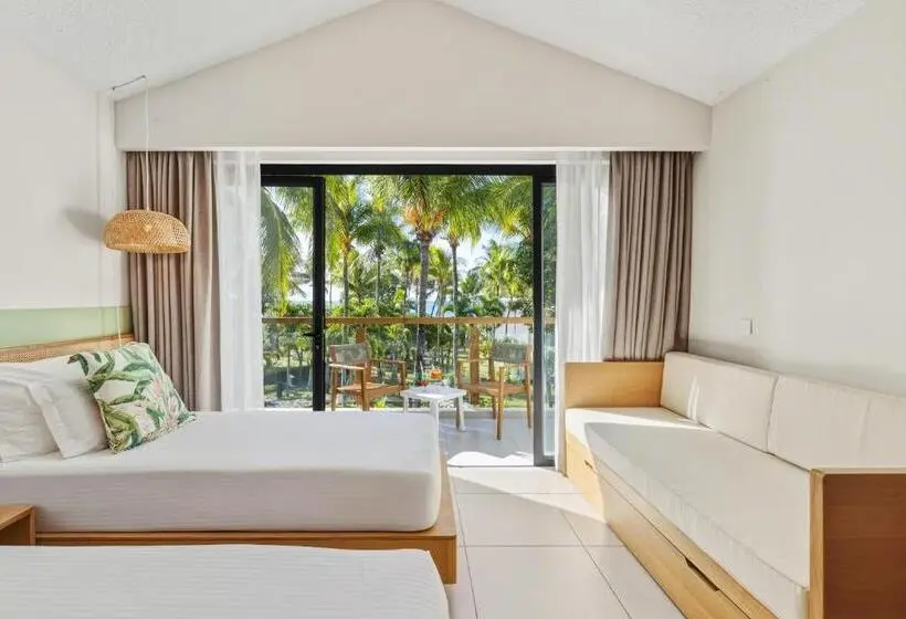 اتاق استاندارد سه تخته با چشم‌انداز باغ, Coral Azur Beach Resort Mont Choisy