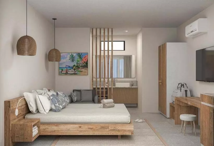 اتاق استاندارد با چشم‌انداز دریا, Coral Azur Beach Resort Mont Choisy
