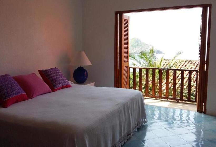 شقة لشخصين مزود بحمام سباحة, Playa Rosa Bungalows Careyes