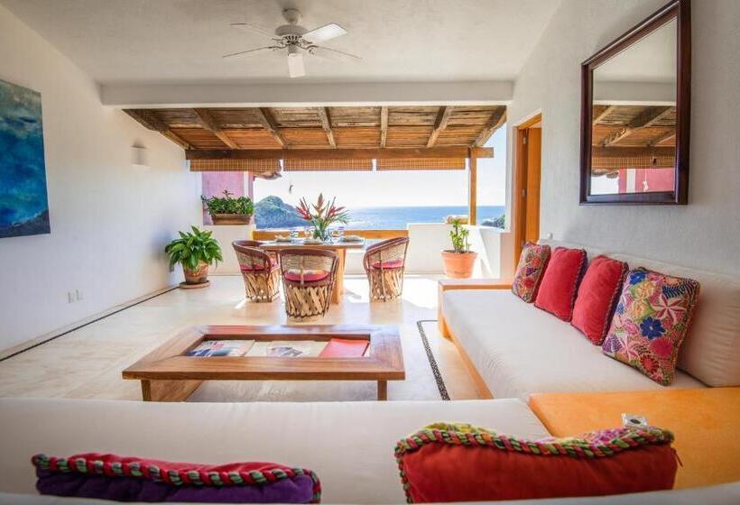 Апартаменты 2 Спальни с Бассейном, Playa Rosa Bungalows Careyes