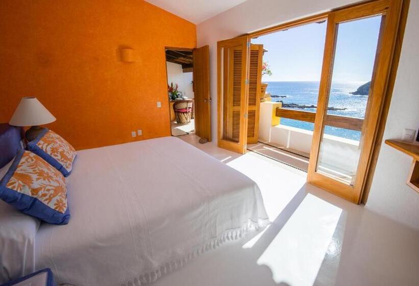 شقة لشخصين مزود بحمام سباحة, Playa Rosa Bungalows Careyes