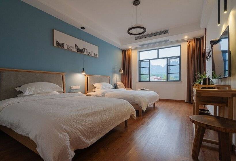 جناح غرفتين نوم, 张家界天门山伴田居民宿