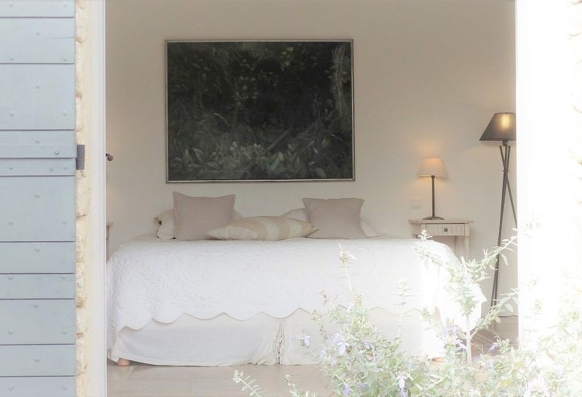 اتاق راحتی با چشمانداز استخر, Les Terrasses Gordes