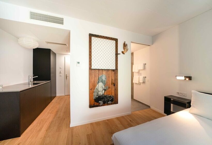 ガーデンビューのスタンダードワンルーム, Set Hotel.residence By Teufelhof Basel