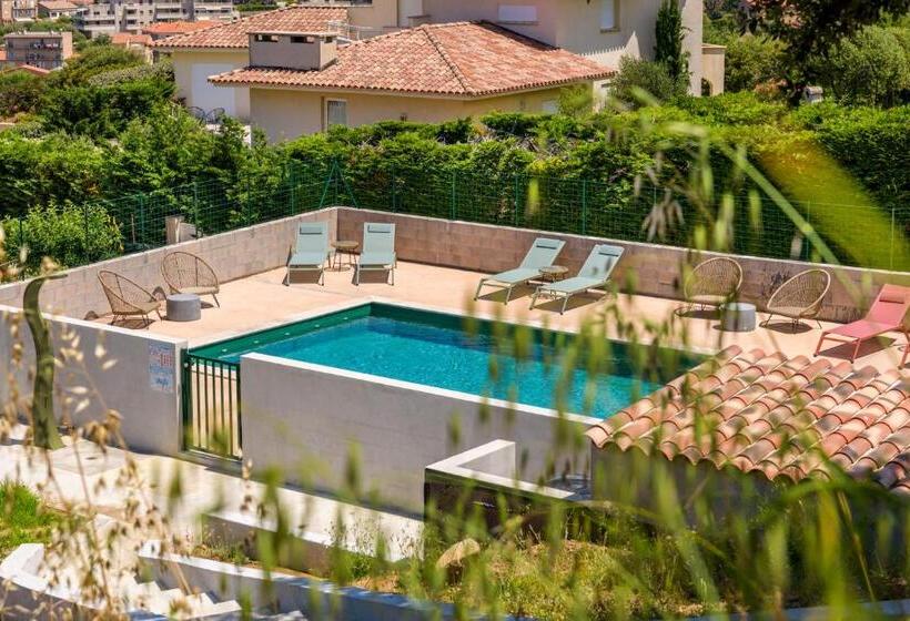 Апартаменты 1 Спальня Вид на Море, Résidence Ochji Di Mare