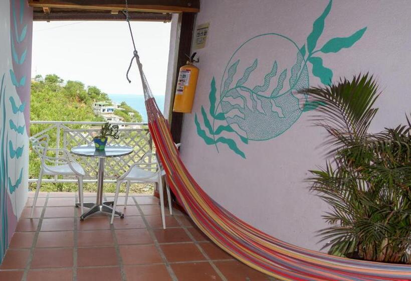 اتاق استاندارد با بالکن و چشمانداز دریا, Tayrona Colors Hostel