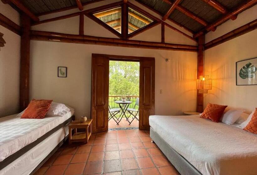 اتاق استاندارد با بالکن, Finca Hotel Santana
