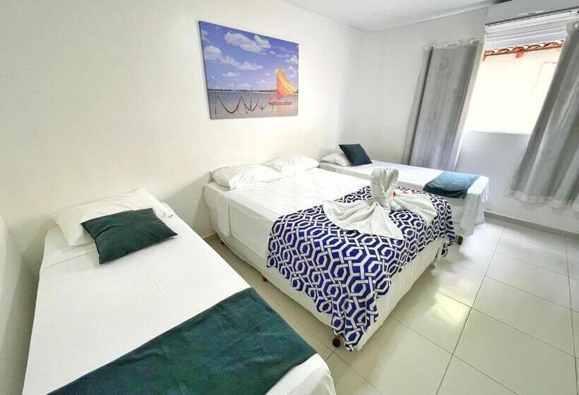 اتاق استاندارد چهارنفره با بالکن, Pousada Sereia Do Porto