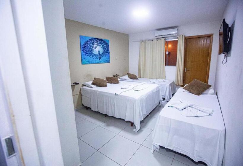 اتاق استاندارد چهارنفره با بالکن, Pousada Sereia Do Porto