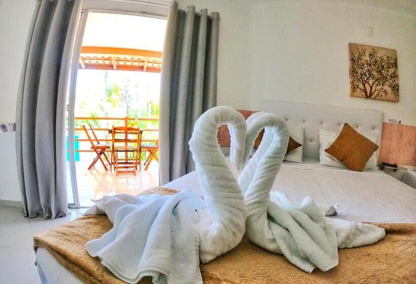 اتاق استاندارد سه تخته با بالکن, Pousada Sereia Do Porto