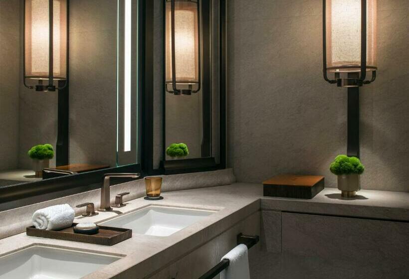 اتاق دلوکس با تخت کینگ و چشم‌انداز شهر, The St. Regis Hong Kong