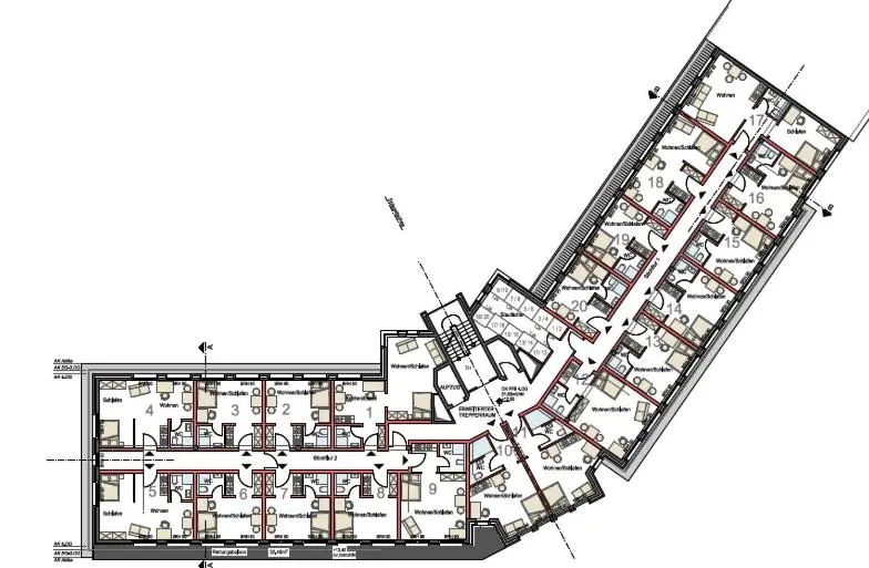 آپارتمان 1 خوابه با بالکن, Apartment Düsseldorf Nord