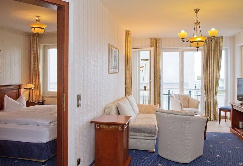 آپارتمان 1 خوابه با چشم‌انداز دریا, Seetelhotel Ostseeresidenz Ahlbeck