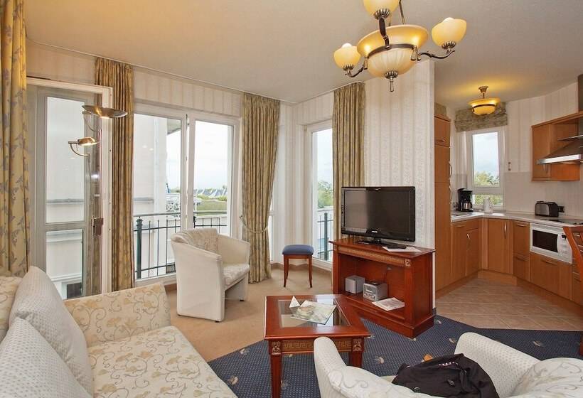 Апартаменты 1 Спальня Вид на Море, Seetelhotel Ostseeresidenz Ahlbeck