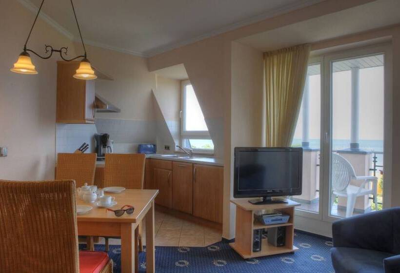 Апартаменты 1 Спальня Вид на Море, Seetelhotel Ostseeresidenz Ahlbeck