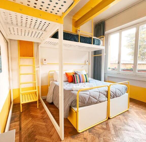 スタンダード４人部屋, Ostello Bello Lake Como