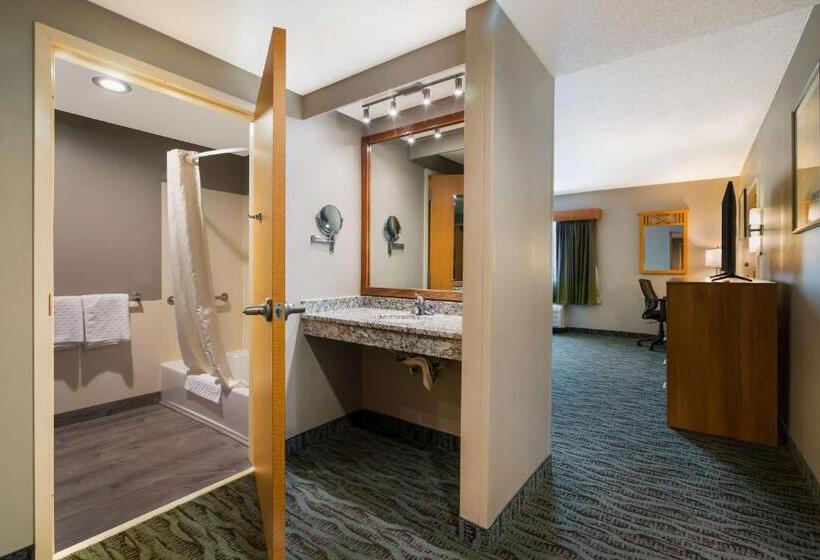 适合残疾人士使用的带超级大床的标准间, Best Western Plus Executive Court Inn & Conference Center