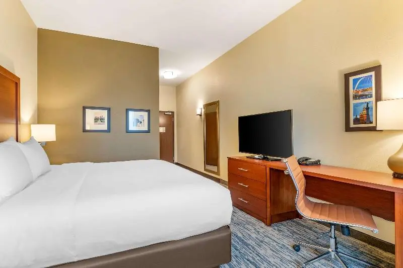 キングサイズベッドのスタンダードルーム, Comfort Inn & Suites West Des Moines
