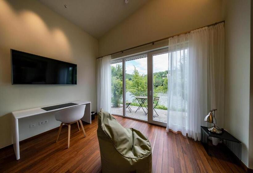 חדר סטנדרט נוף לאגם, Motelplushotel Biggeseefront