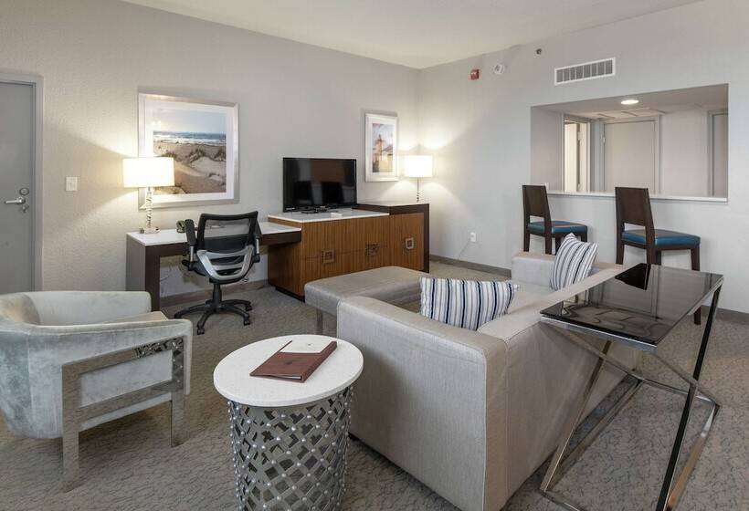 Suíte Deluxe Cama King, Doubletree By Hilton Hotel Jacksonville Airport