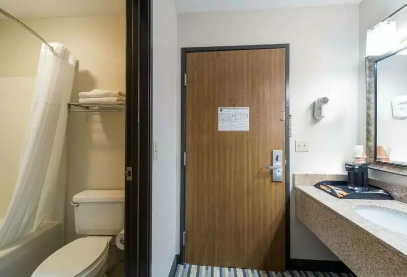 キングサイズベッドのスタンダードルーム, Quality Inn Michigan City South